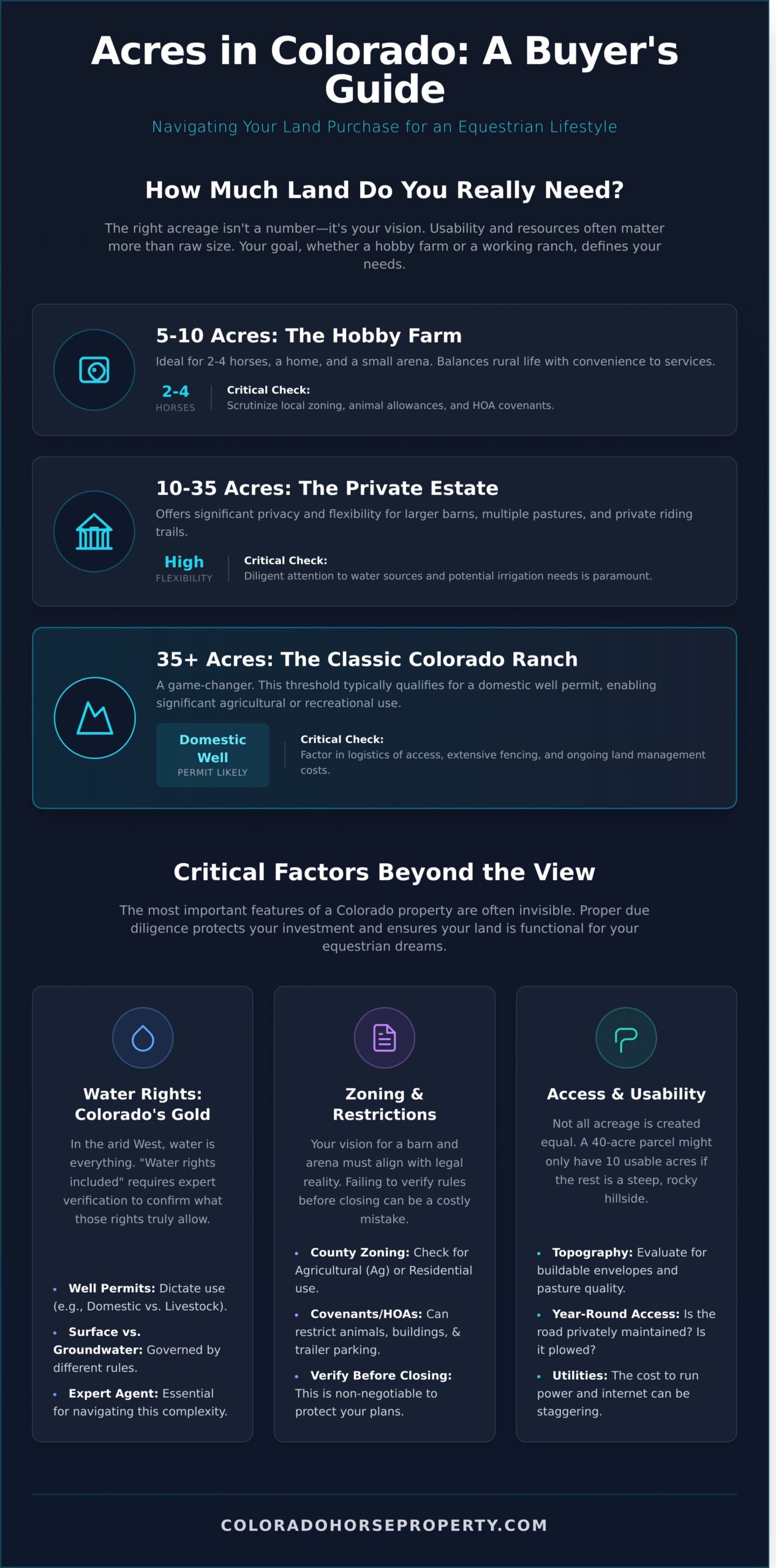 Acres in Colorado for Sale: The Ultimate 2026 Buyer’s Guide - Infographic
