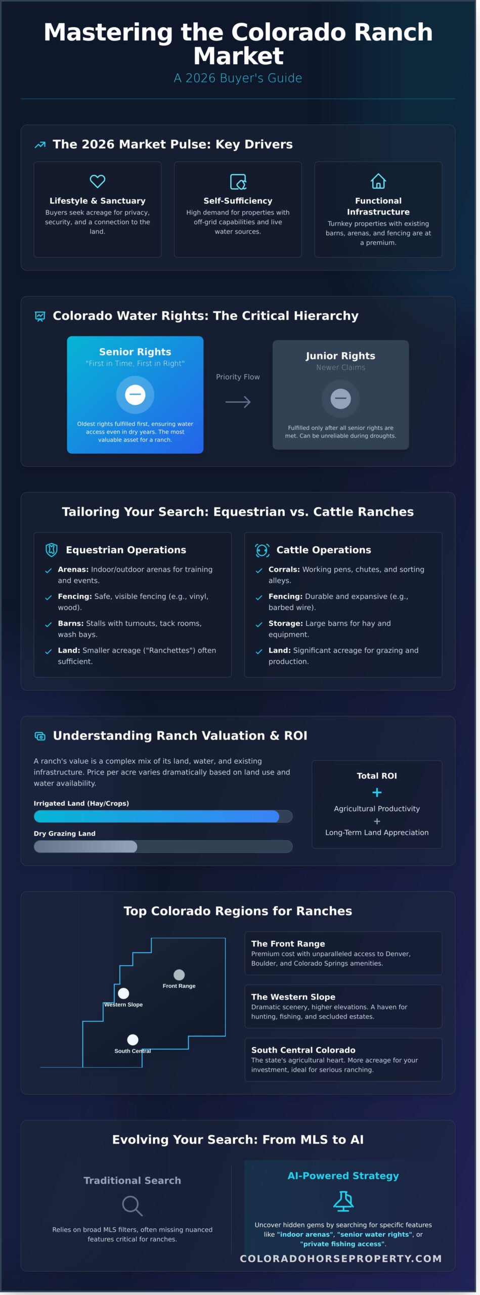 Colorado Ranches for Sale: The 2026 Expert Buyer’s Guide - Infographic