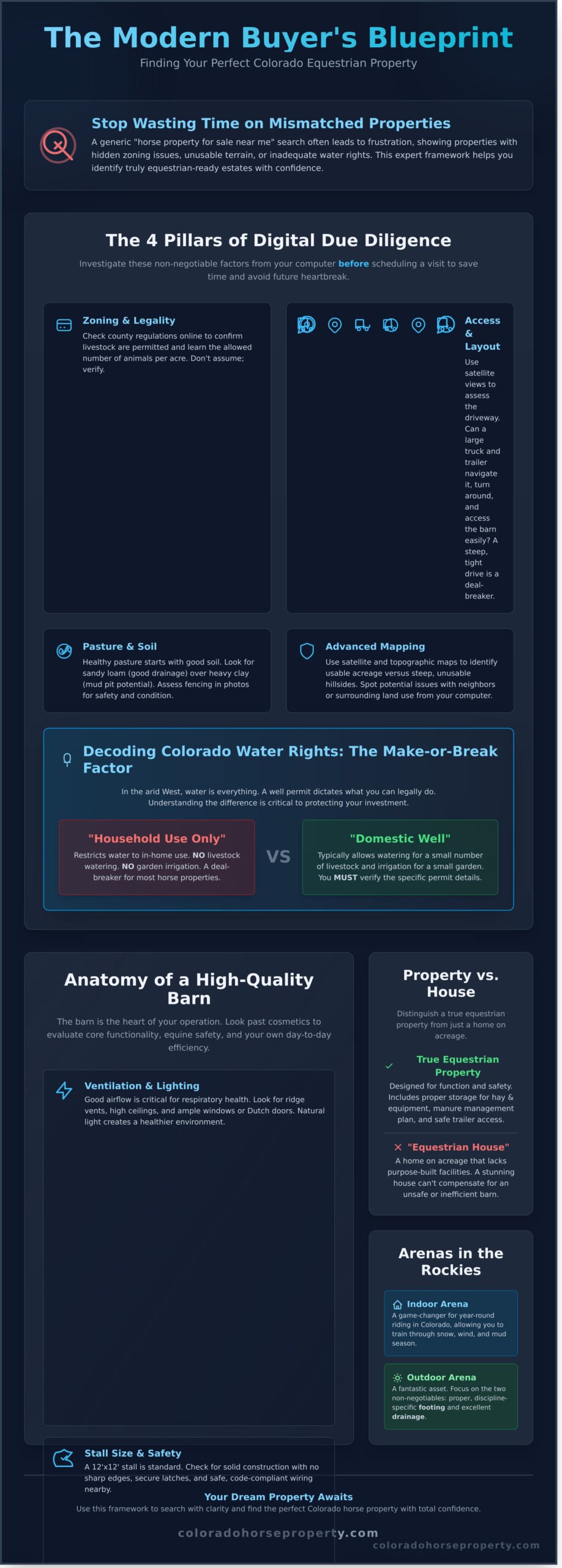 Horse Property for Sale Near Me: How to Find the Perfect Equestrian Estate in 2026 - Infographic