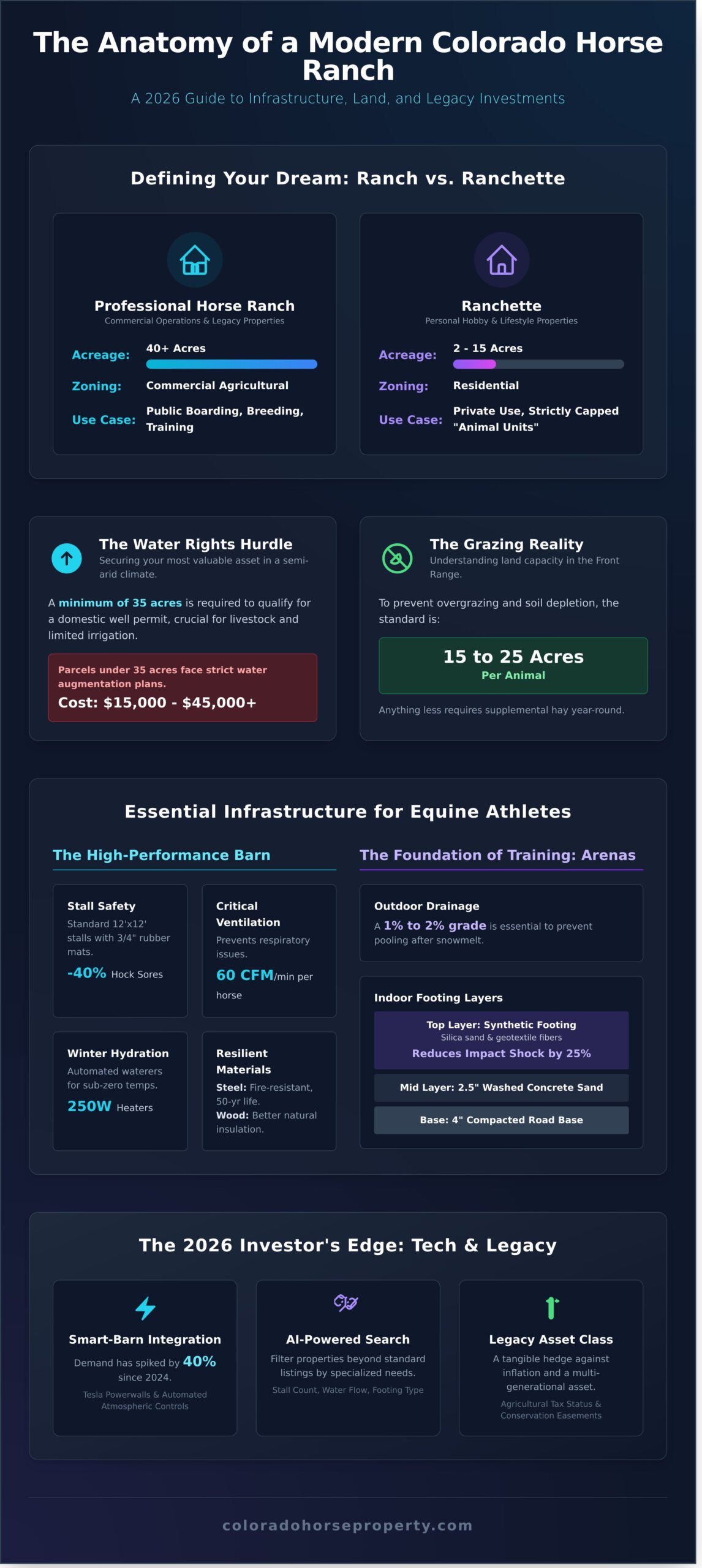 Horse Ranches for Sale: The 2026 Guide to Equestrian Ownership - Infographic