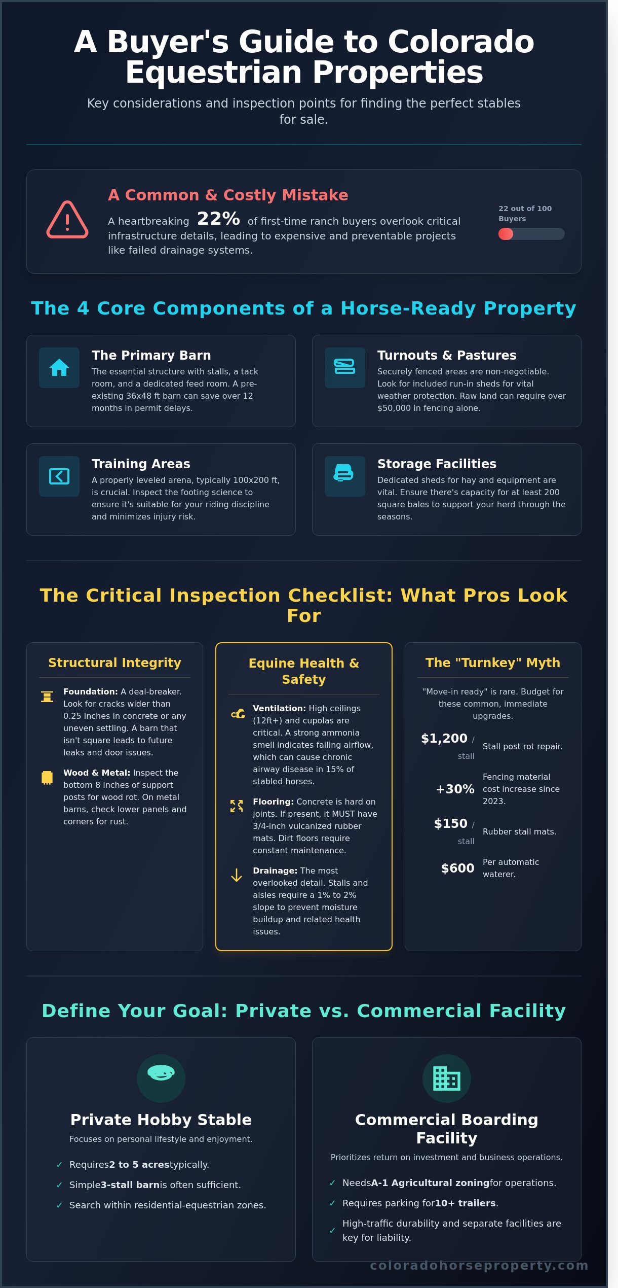 Stables for Sale: The Ultimate Guide to Buying Equestrian Facilities in 2026 - Infographic