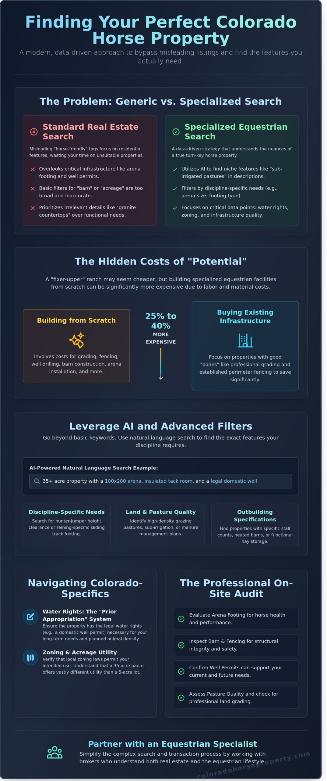 How to Find Horse Properties with Specific Features: A 2026 Buyer’s Guide - Infographic