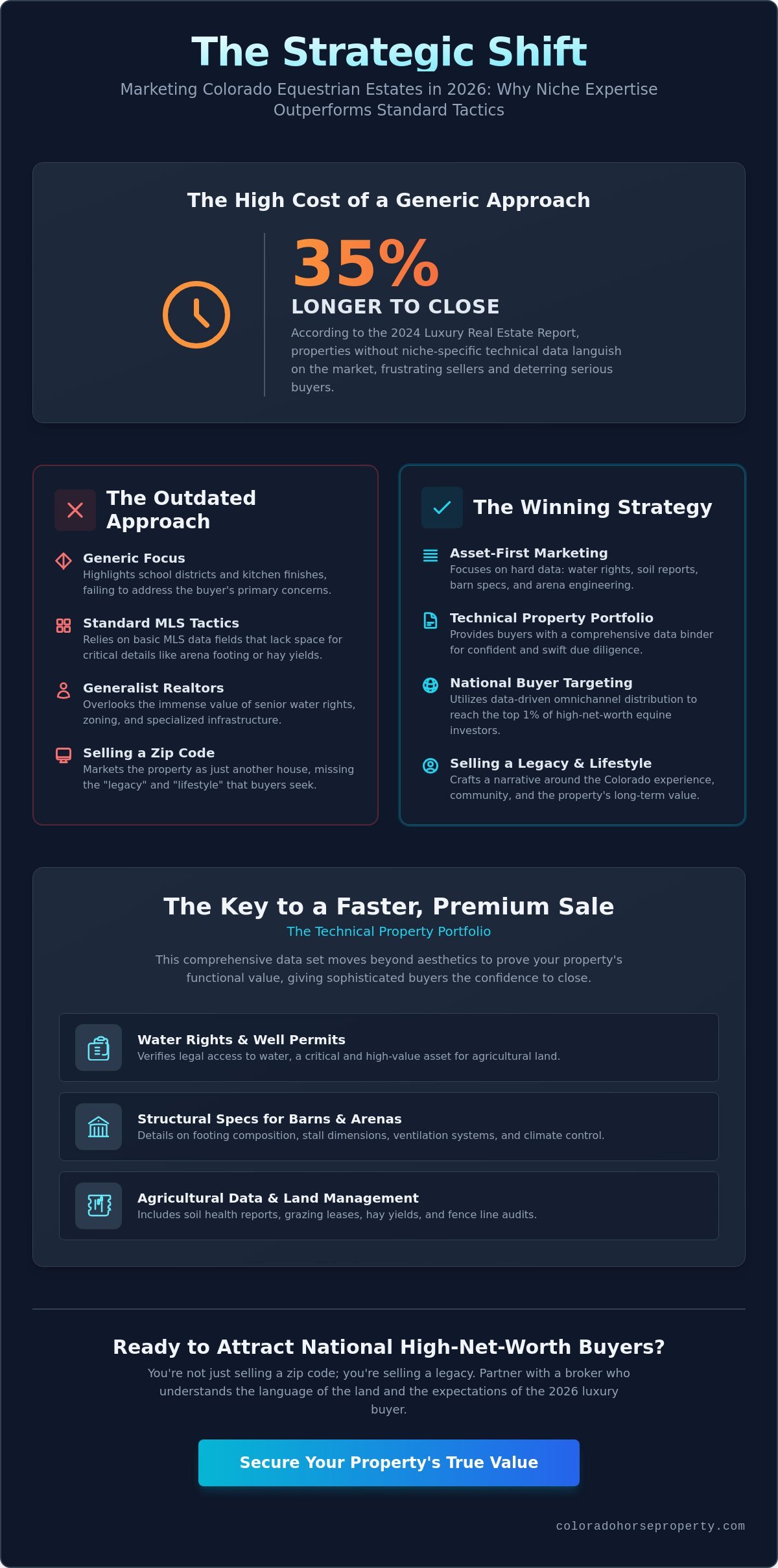 Marketing an Equestrian Estate in Colorado: The 2026 Seller’s Strategy - Infographic
