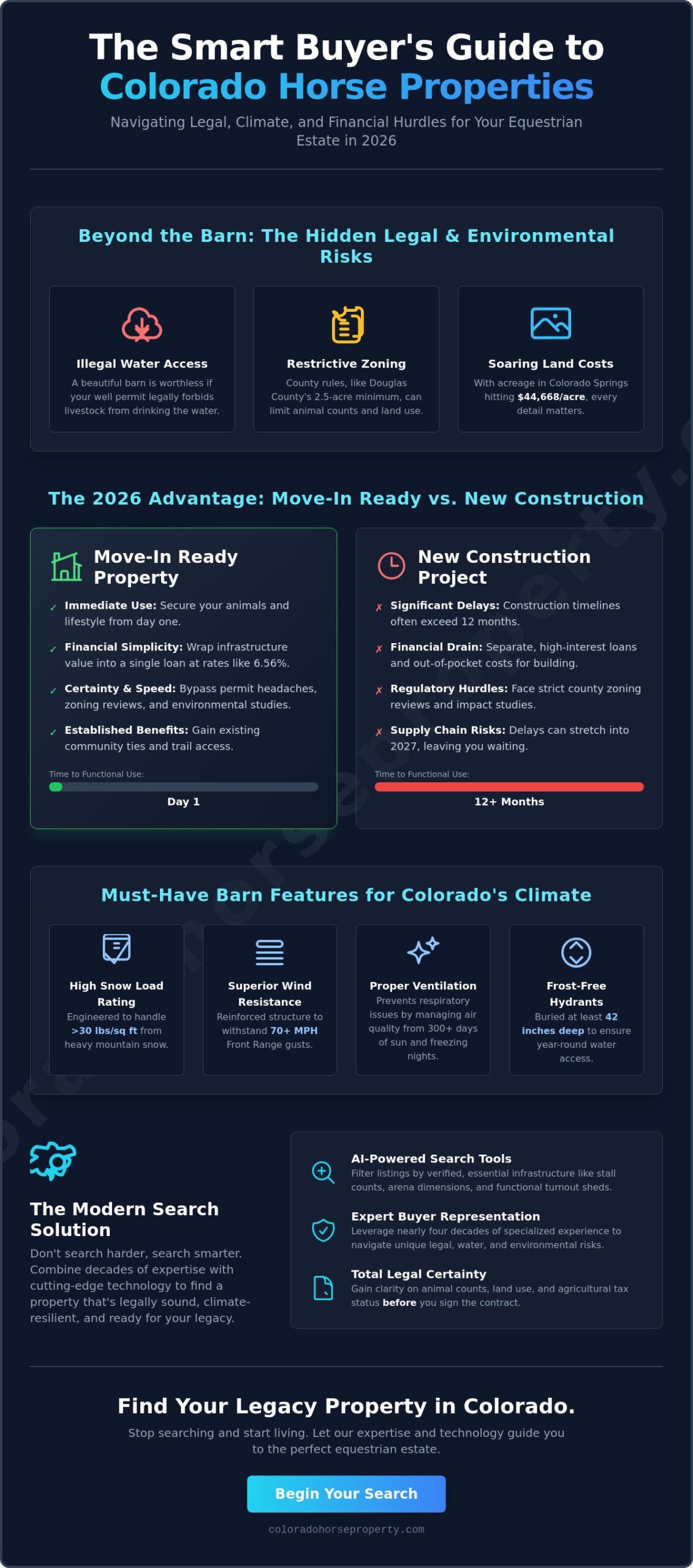 Horse Property with Barn for Sale Colorado: The 2026 Buyer’s Guide - Infographic